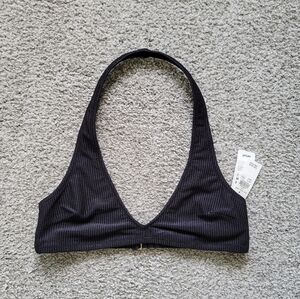 Black Halter Bikini Top NWT | Size Small | Aerie